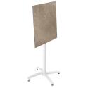 Tavolo alto da giardino quadrato 60 x 60 cm inclinabile in HPL