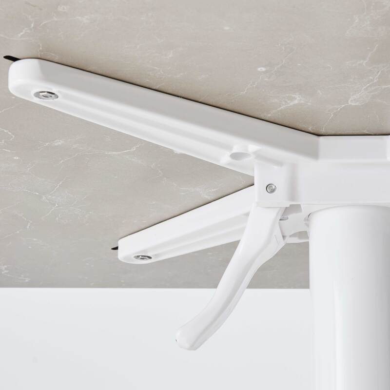 Tavolo alto da giardino quadrato 60 x 60 cm inclinabile in HPL