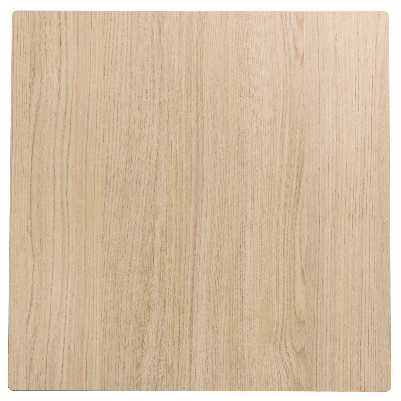 Tavolo da giardino quadrato 60 x 60 cm con gamba basculante in HPL bianco