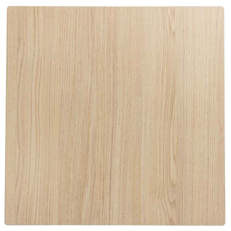 Tavolo da giardino quadrato 60 x 60 cm con gamba basculante in HPL bianco (5/7)