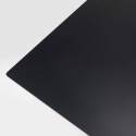 Tavolo da giardino quadrato 60 x 60 cm con gamba basculante in HPL bianco