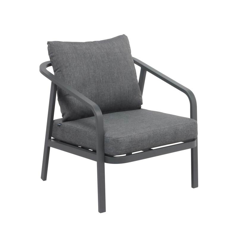 Salotto da giardino in alluminio a 5 posti