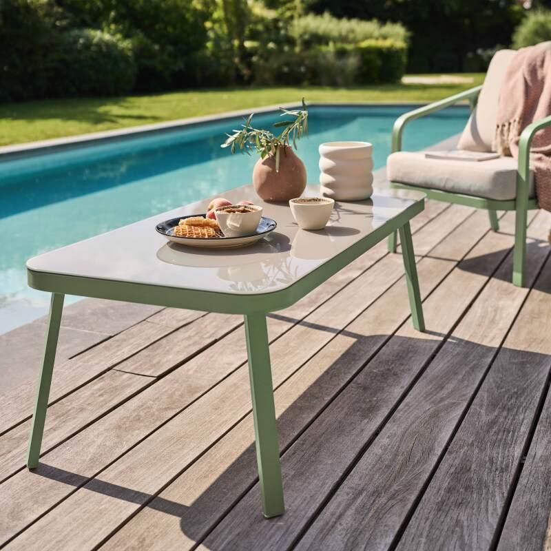 Salotto da giardino in alluminio a 5 posti (2/7)