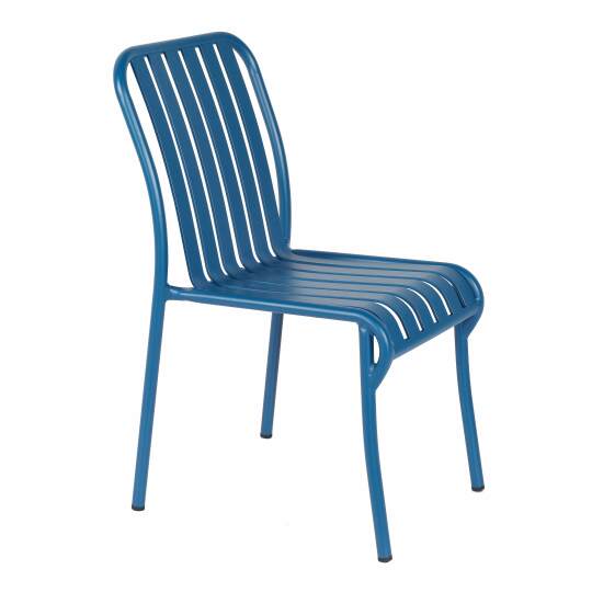 Sedia da terrazza di design in alluminio