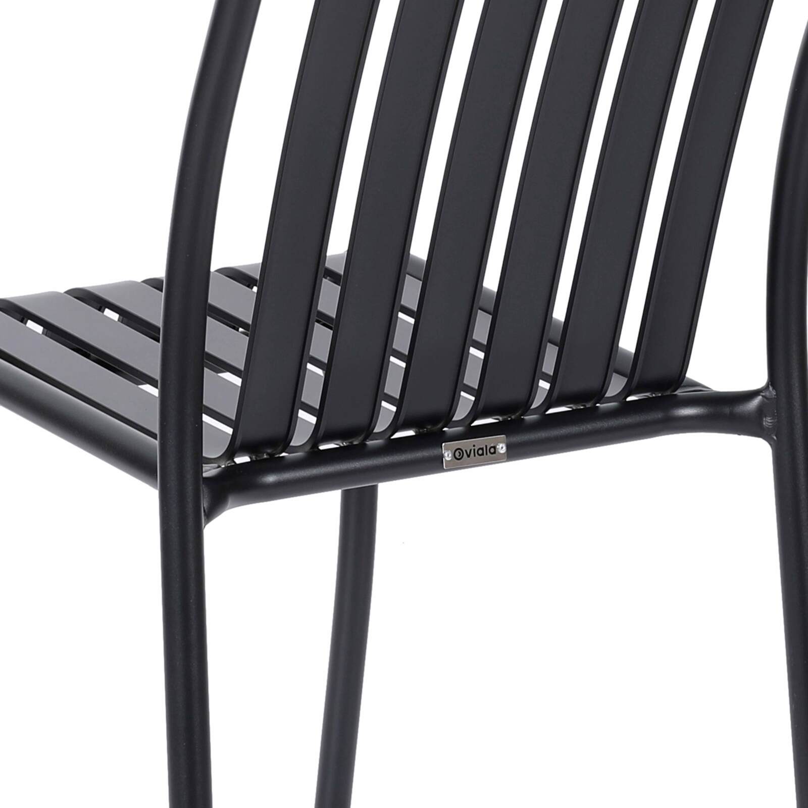 Sedia da terrazza di design in alluminio