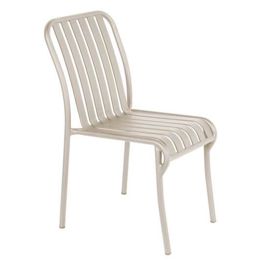 Sedia da terrazza di design in alluminio
