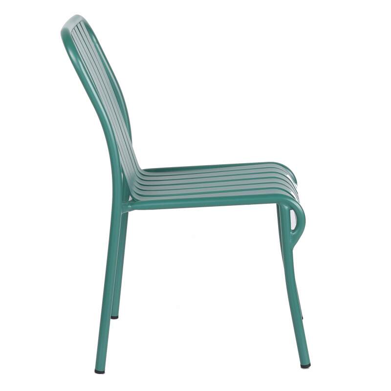 Sedia da terrazza di design in alluminio