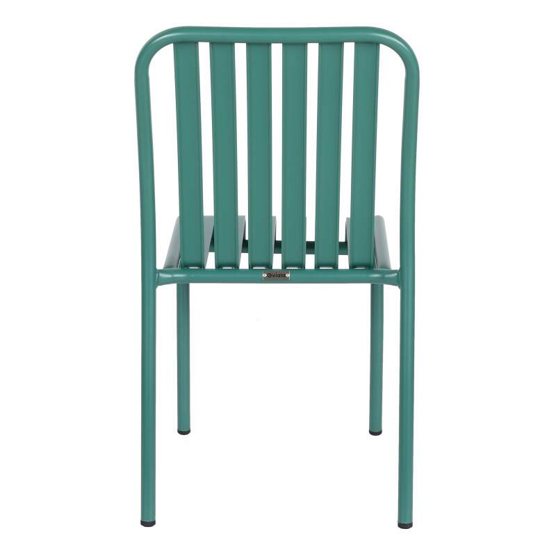 Sedia da terrazza di design in alluminio
