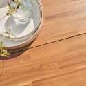 Tavolo da giardino rettangolare 200 x 75 cm in alluminio e legno di acacia