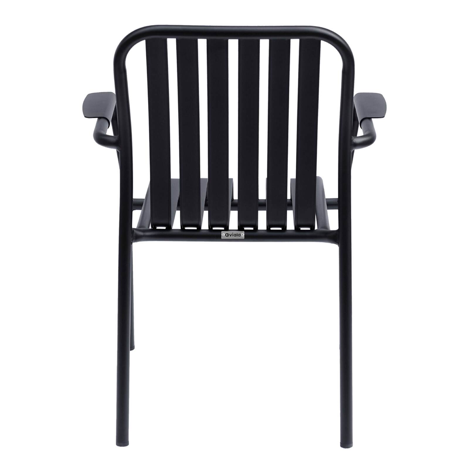 Sedia da terrazza con braccioli in alluminio