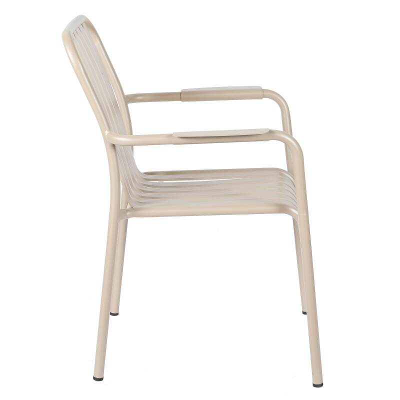 Sedia da terrazza con braccioli in alluminio (4/7)