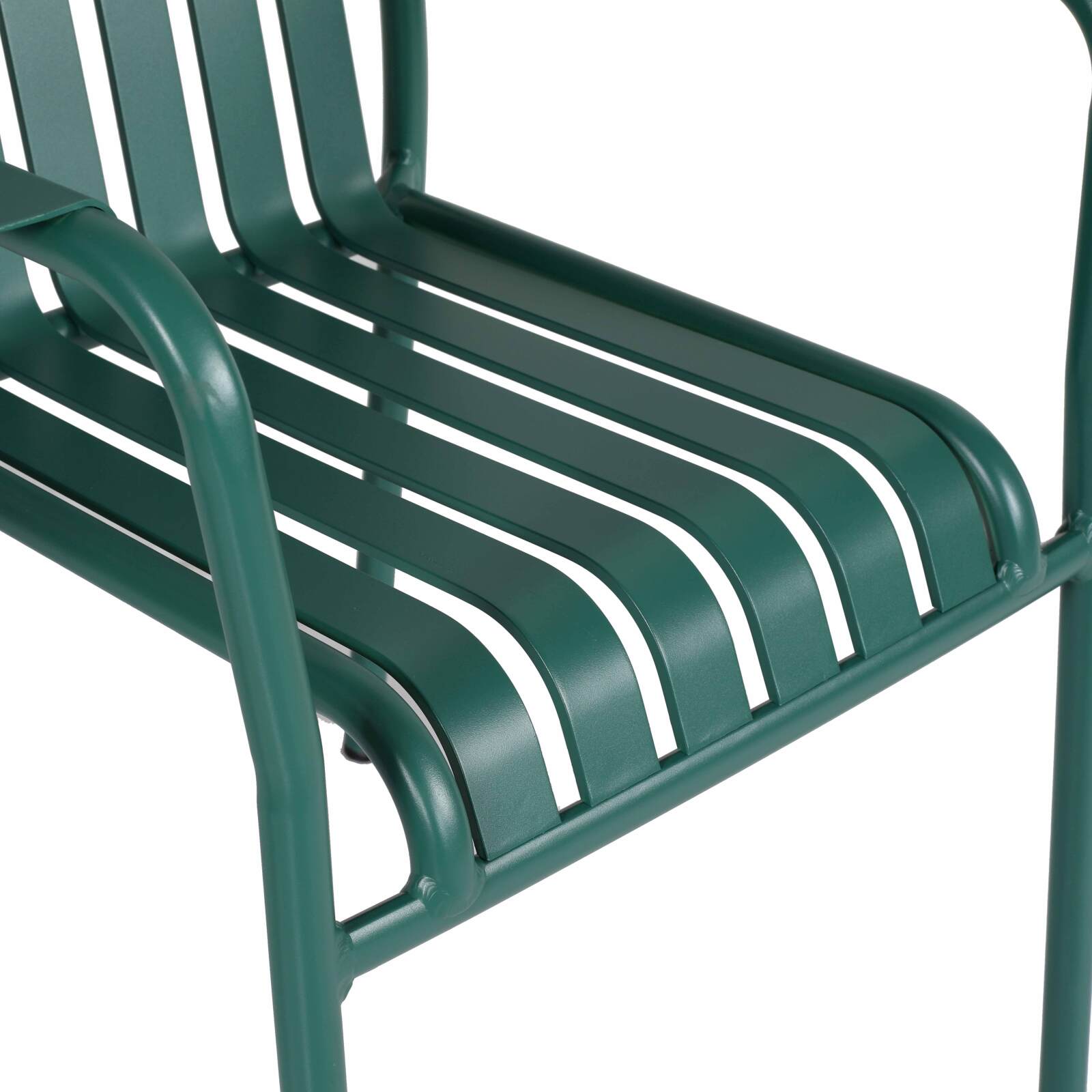 Sedia da terrazza con braccioli in alluminio