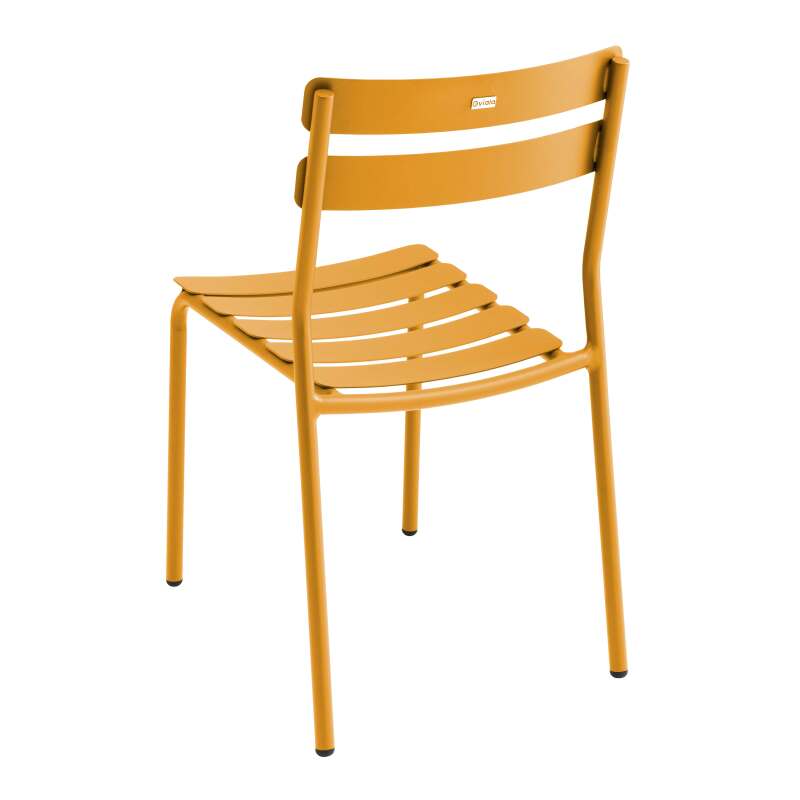 Tavolo da terrazza quadrato 70 x 70 cm e 2 sedie in alluminio (5/7)