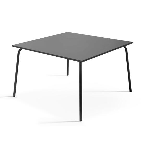 Tavolo da giardino quadrato in metallo (120 x 120 cm)