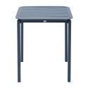 Tavolo da terrazzo quadrato impilabile 70 x 70 cm in alluminio