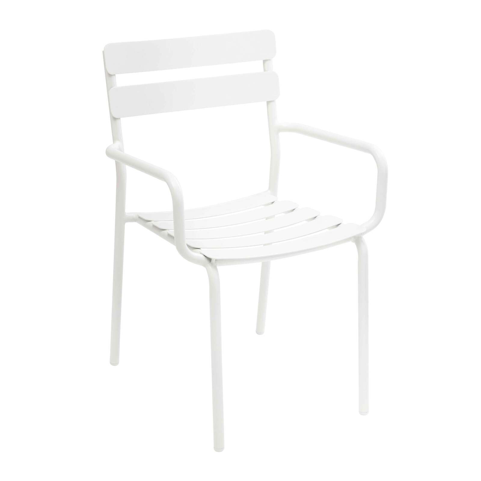 Sedia da terrazza con braccioli in alluminio Sedia da terrazza con braccioli in alluminio