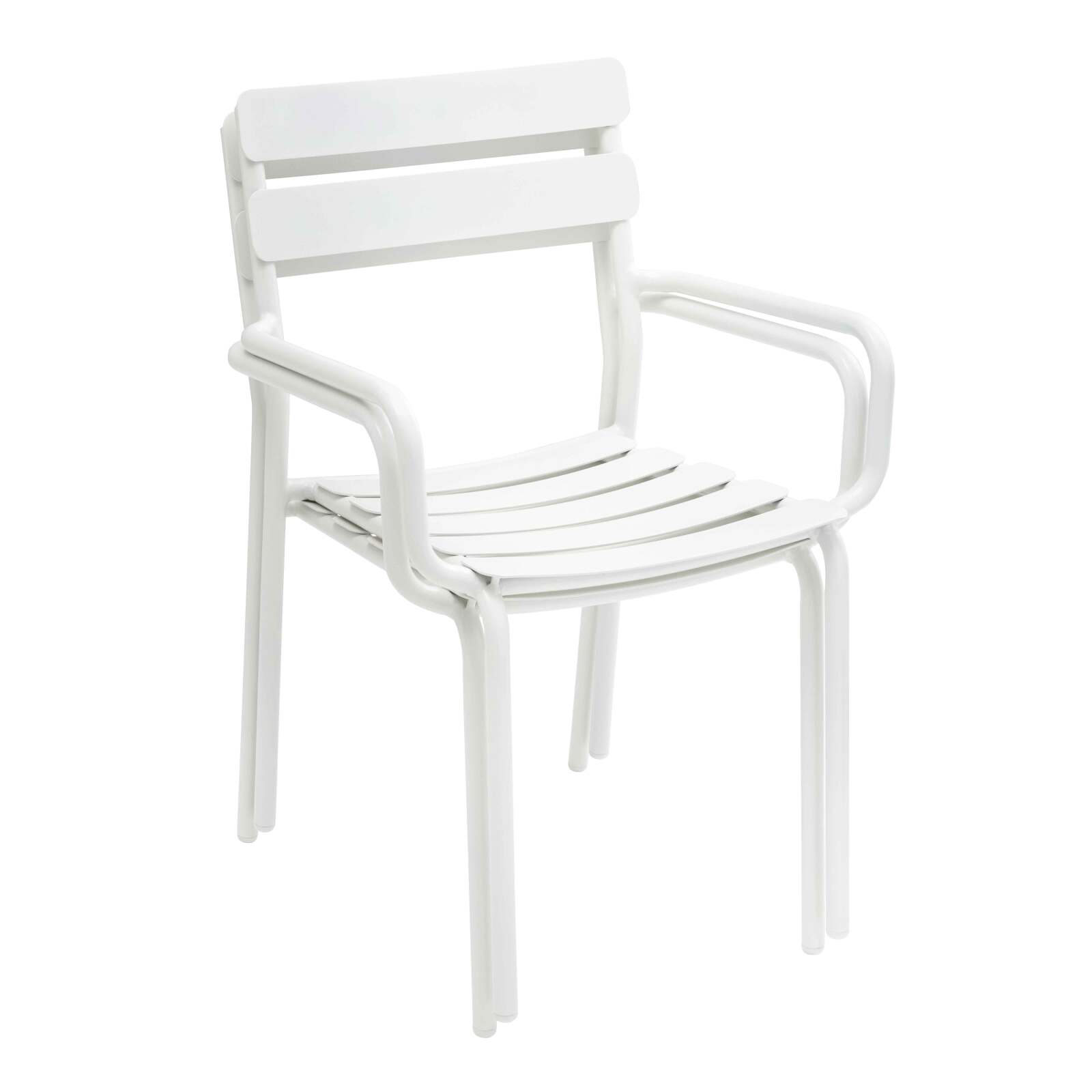 Sedia da terrazza con braccioli in alluminio Sedia da terrazza con braccioli in alluminio