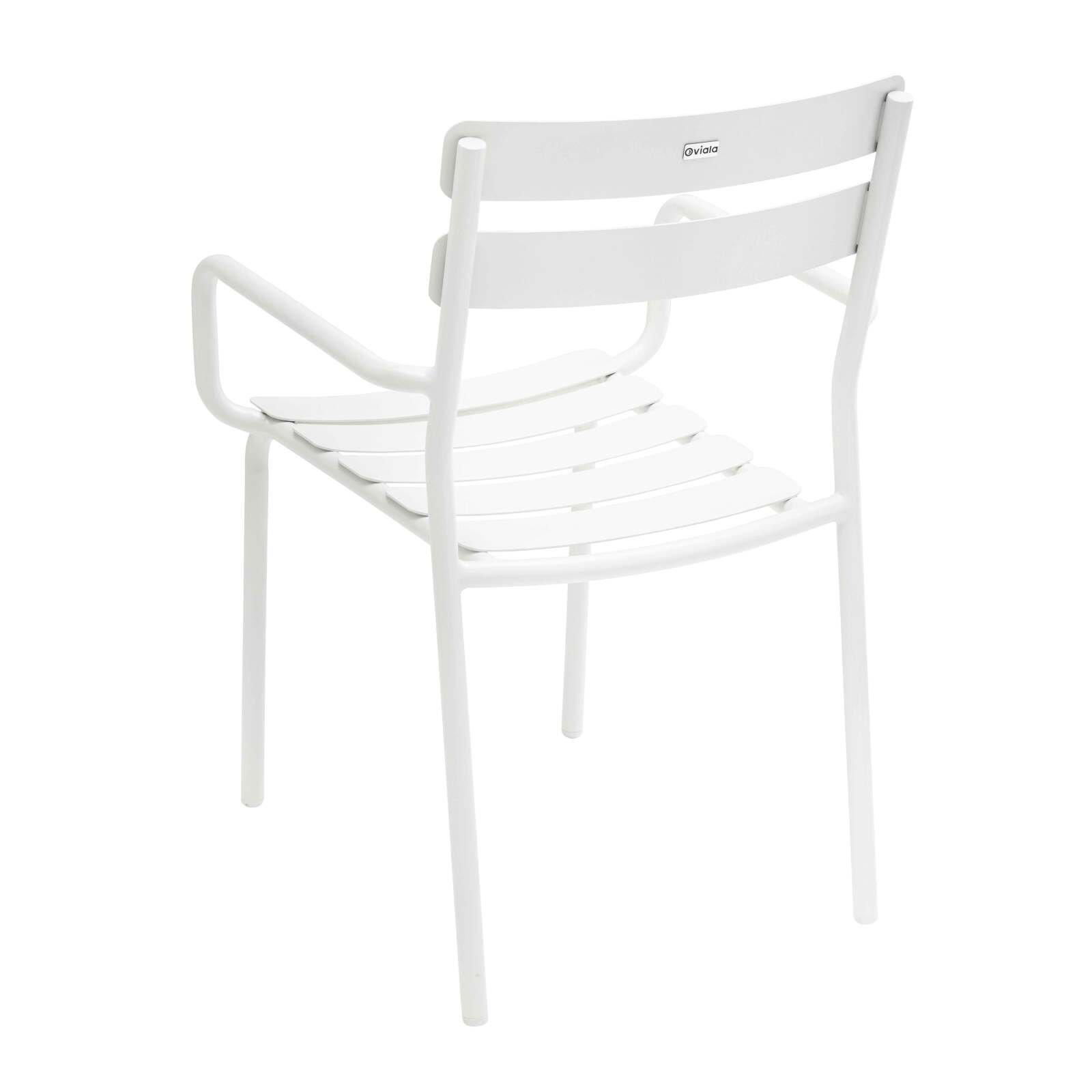 Sedia da terrazza con braccioli in alluminio Sedia da terrazza con braccioli in alluminio