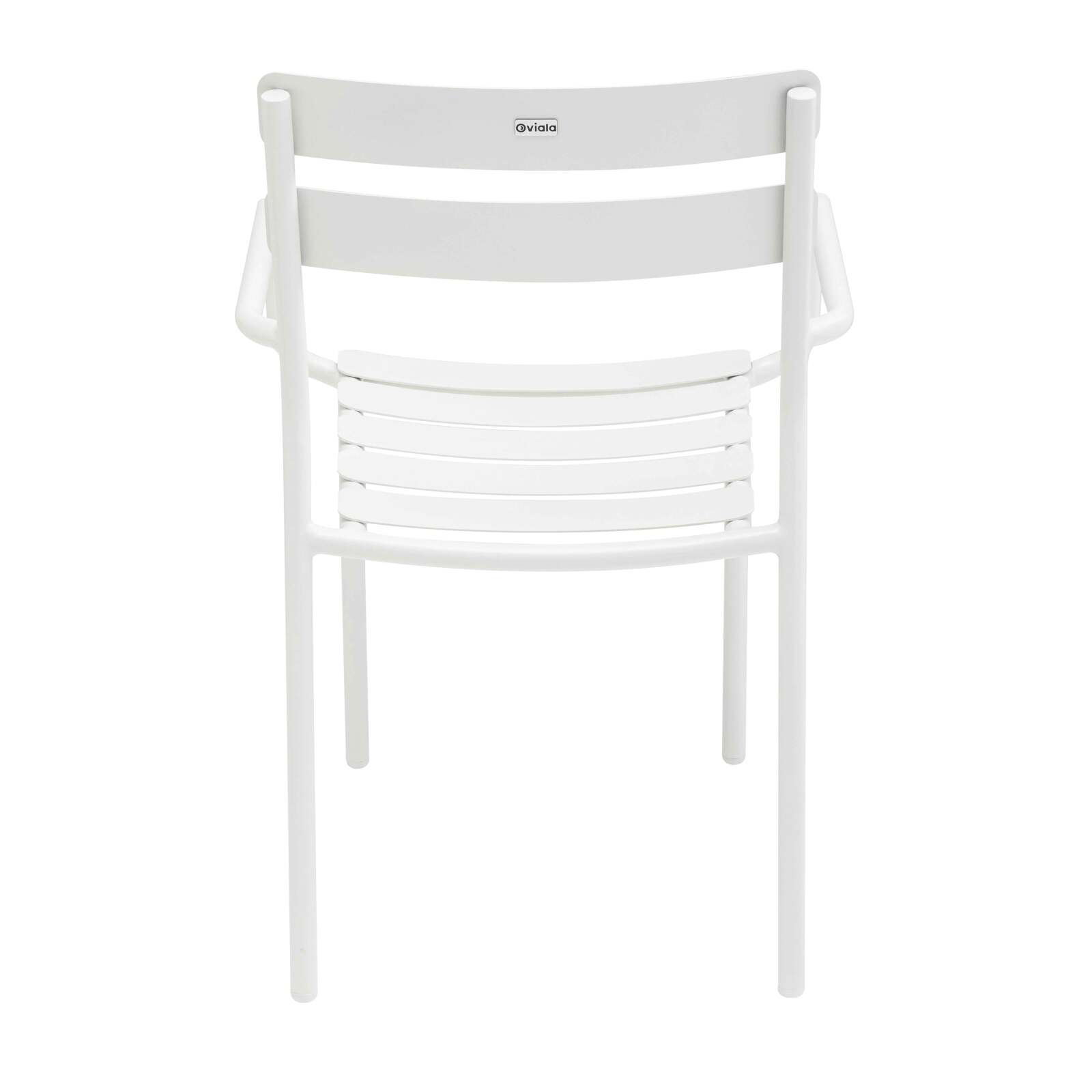 Sedia da terrazza con braccioli in alluminio Sedia da terrazza con braccioli in alluminio