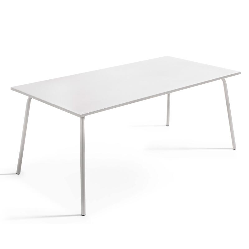 Tavolo da giardino (180 x 90 x 72 cm) in metallo di design