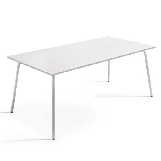 Tavolo da giardino (180 x 90 x 72 cm) in metallo di design