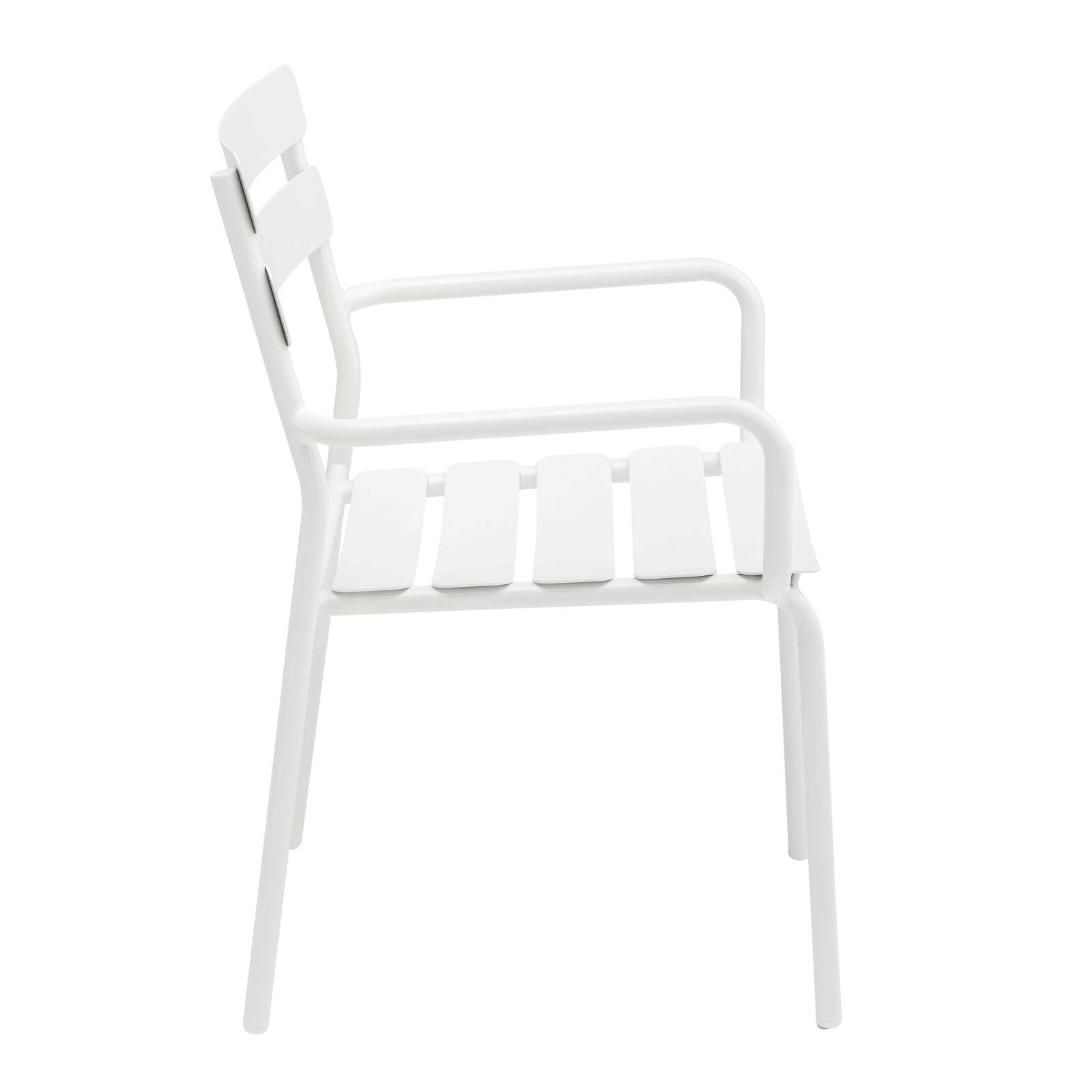 Sedia da terrazza con braccioli in alluminio Sedia da terrazza con braccioli in alluminio