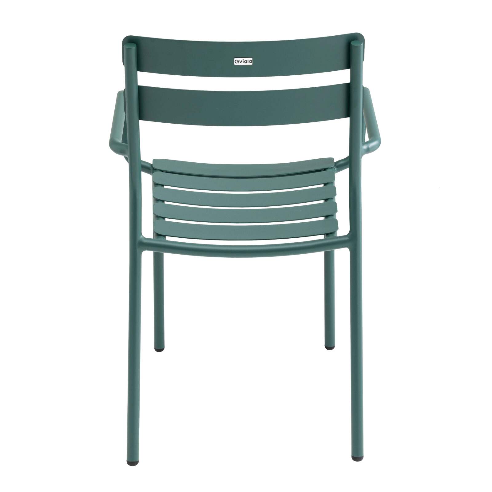 Sedia da terrazza con braccioli in alluminio Sedia da terrazza con braccioli in alluminio