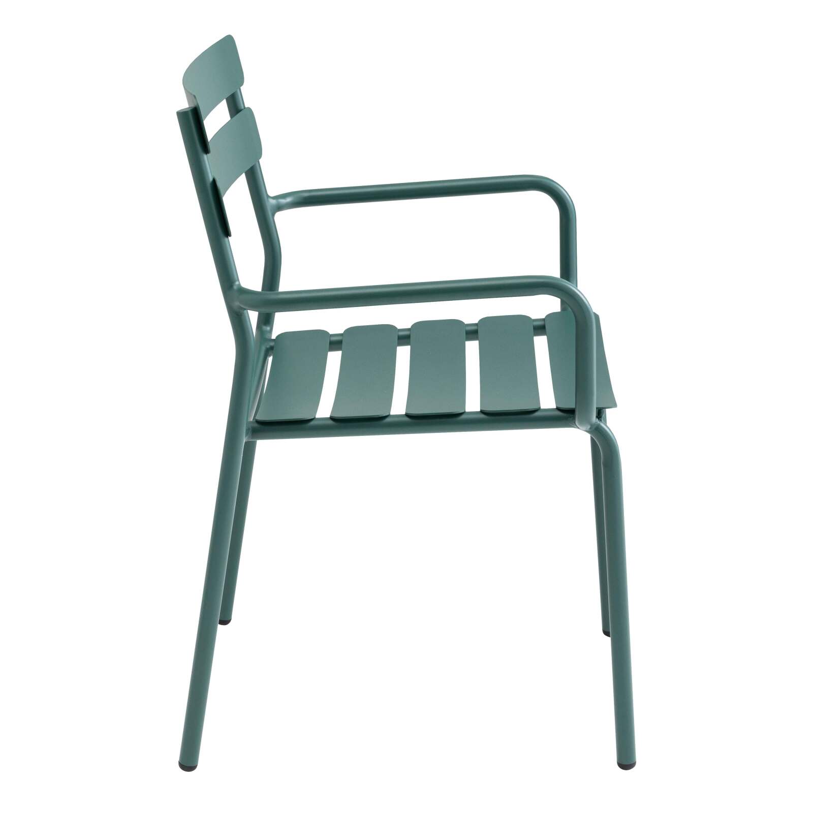 Sedia da terrazza con braccioli in alluminio Sedia da terrazza con braccioli in alluminio