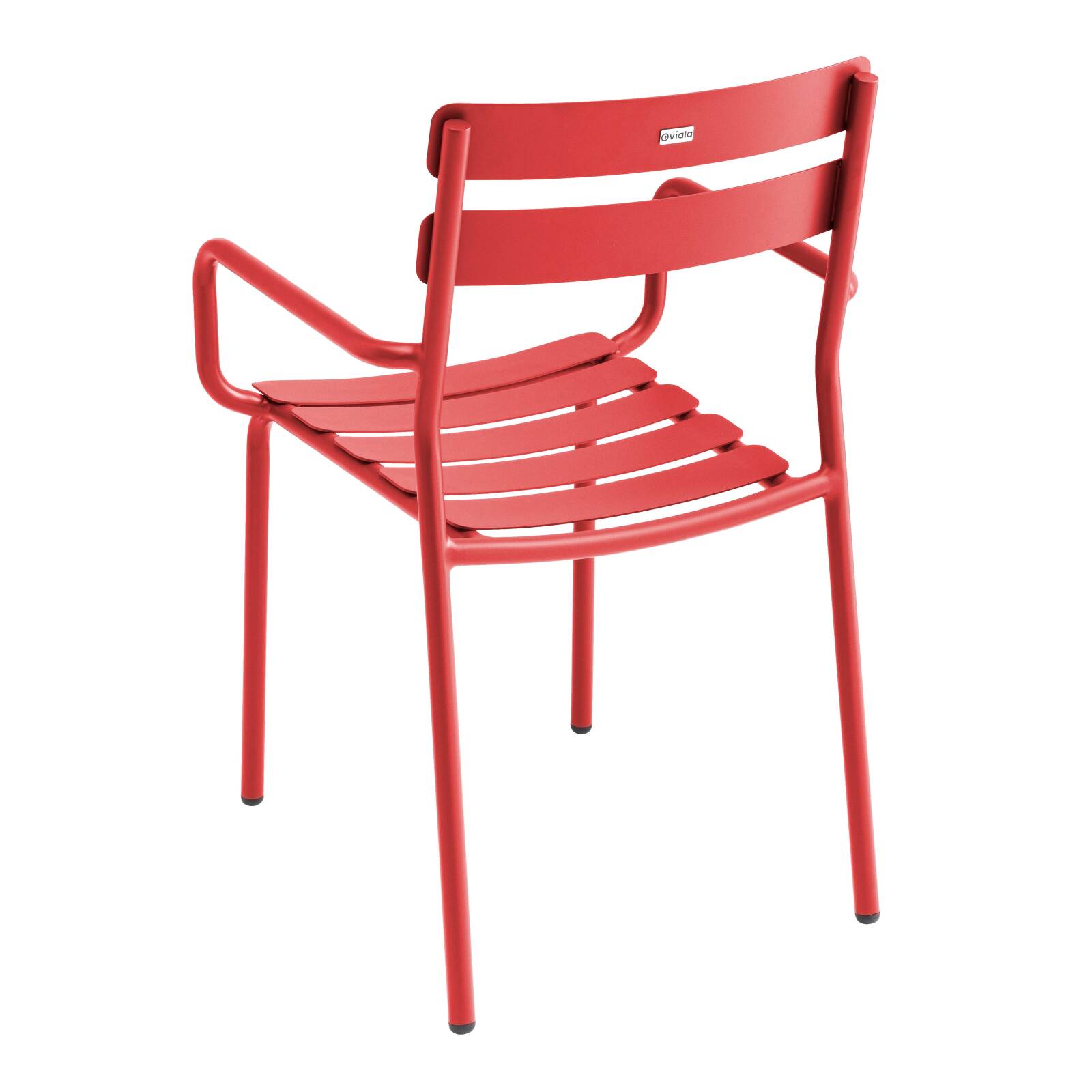 Sedia da terrazza con braccioli in alluminio