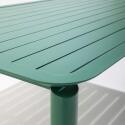Tavolo da terrazza rettangolare in alluminio