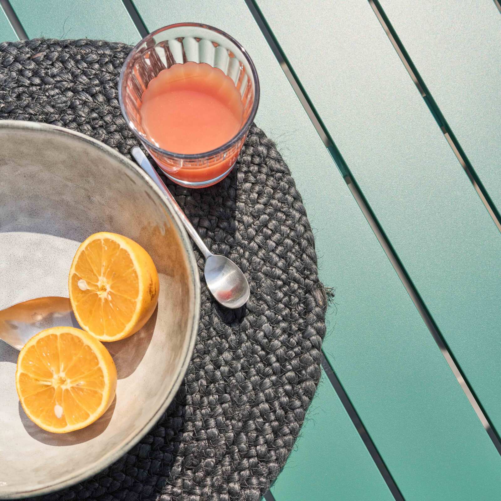 Tavolo da terrazza rettangolare in alluminio