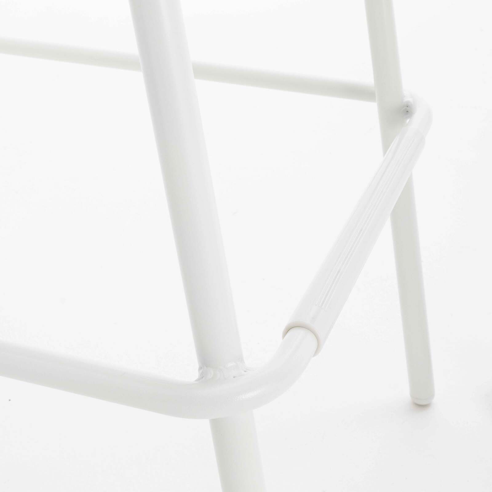 Tavolo alto da terrazza quadrato e 2 sedie in alluminio