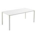 Tavolo da terrazza rettangolare 185 x 92 cm e 8 sedie in alluminio
