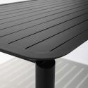 Tavolo da terrazza rettangolare 185 x 92 cm e 8 sedie in alluminio