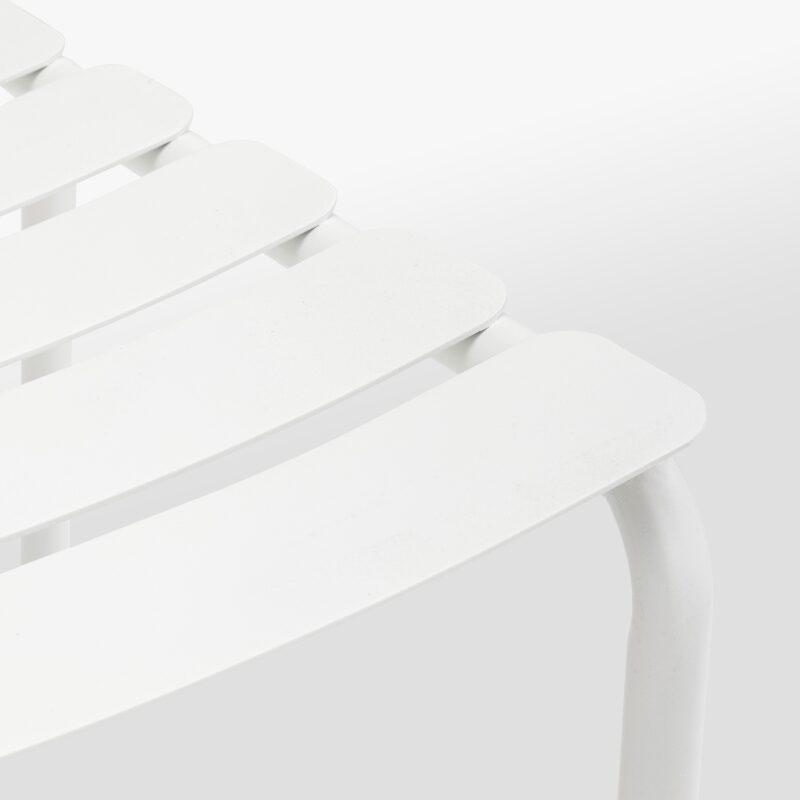 Tavolo da terrazza rettangolare 185 x 92 cm e 8 sedie in alluminio