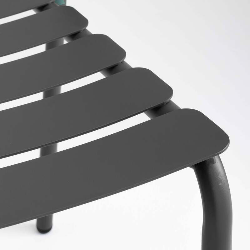 Tavolo da terrazza rettangolare 185 x 92 cm e 8 sedie in alluminio