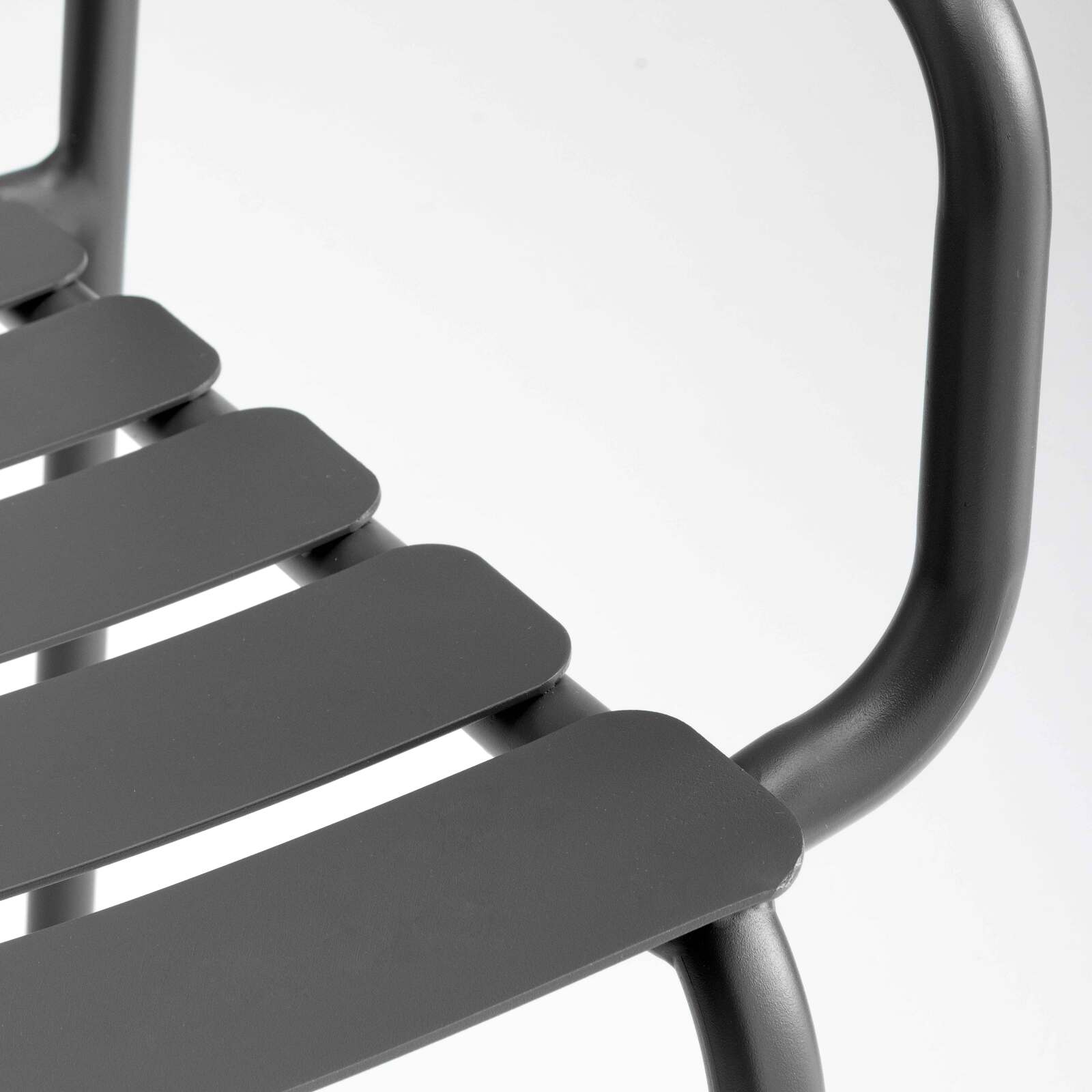 Tavolo da terrazza rettangolare 185 x 92 cm e 8 sedie con braccioli in alluminio