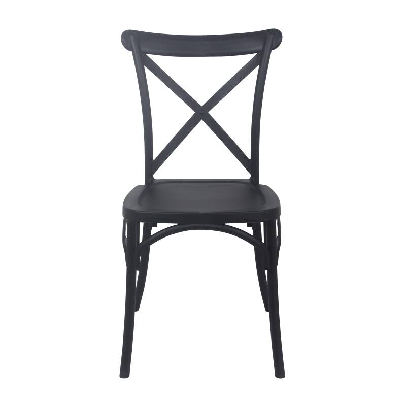 Sedia da terrazza impilabile in plastica