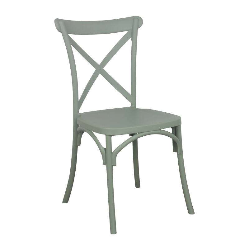 Sedia da terrazza impilabile in plastica