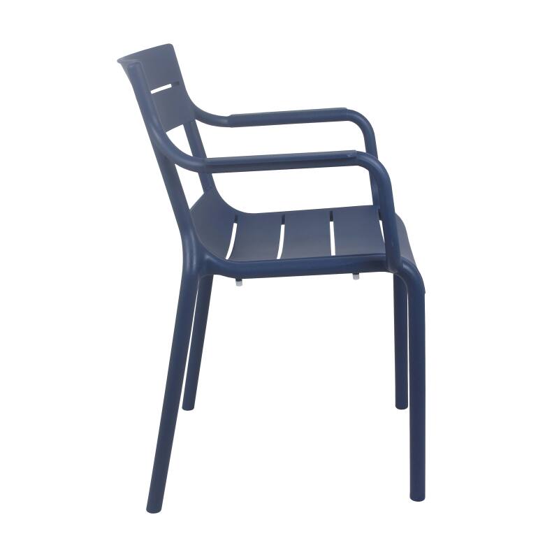 Sedia da terrazza in plastica con braccioli (3/5)