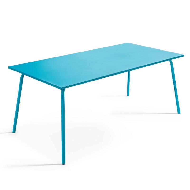 Tavolo da giardino (180 x 90 x 72 cm) in metallo di design