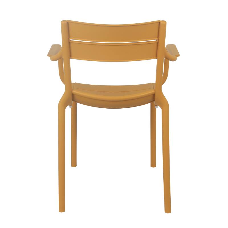 Set di 4 sedie da terrazza con braccioli in plastica (5/7)