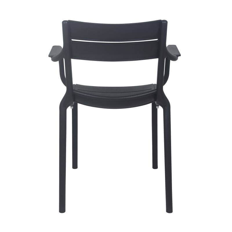 Set di 4 sedie da terrazza con braccioli in plastica (4/7)