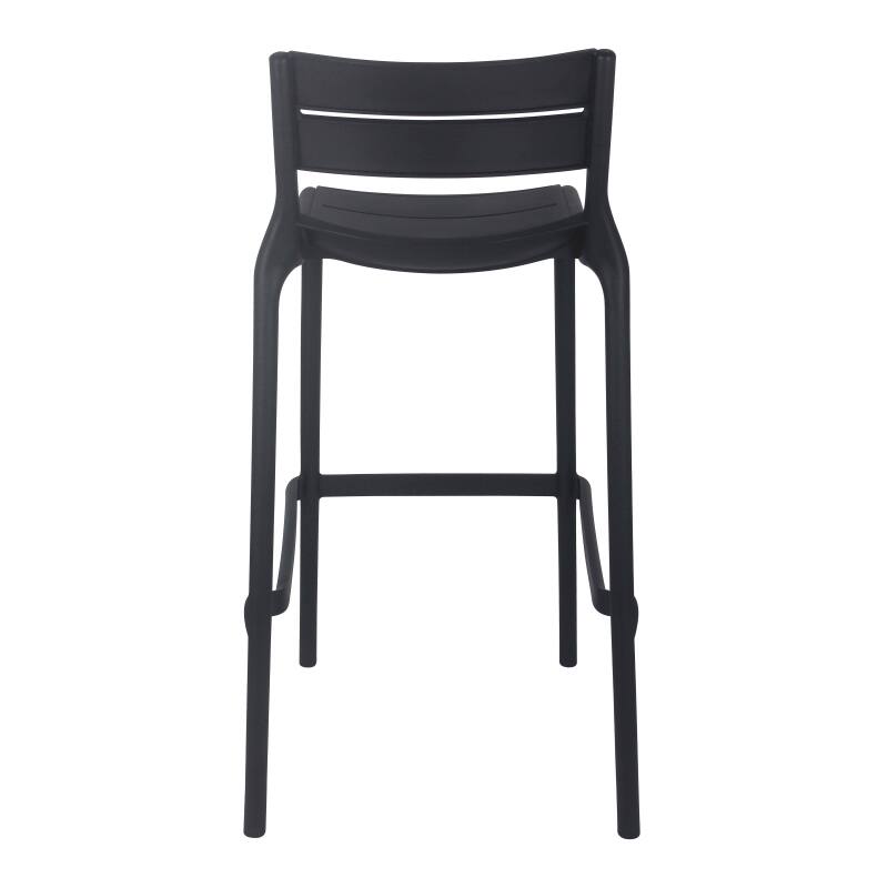 Set di 4 sedie alte da terrazza in plastica (4/6)