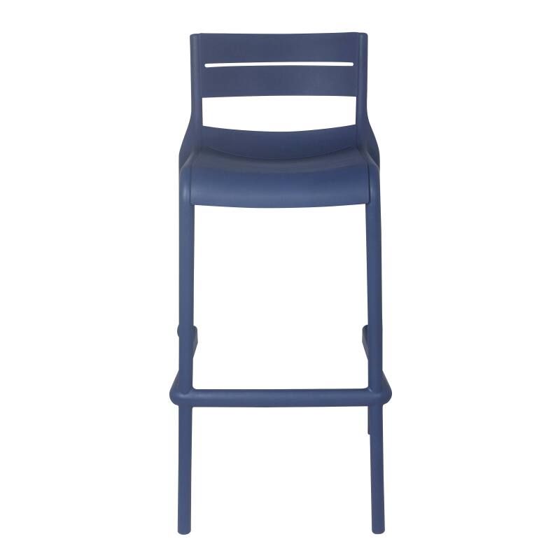 Set di 4 sedie alte da terrazza in plastica (2/6)