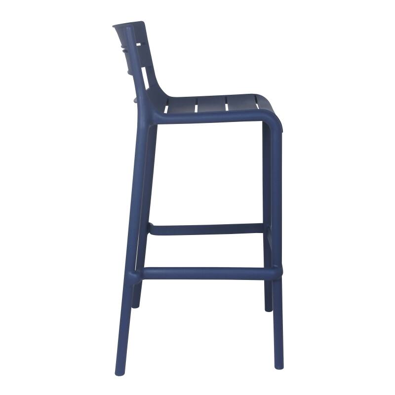 Set di 4 sedie alte da terrazza in plastica (4/6)