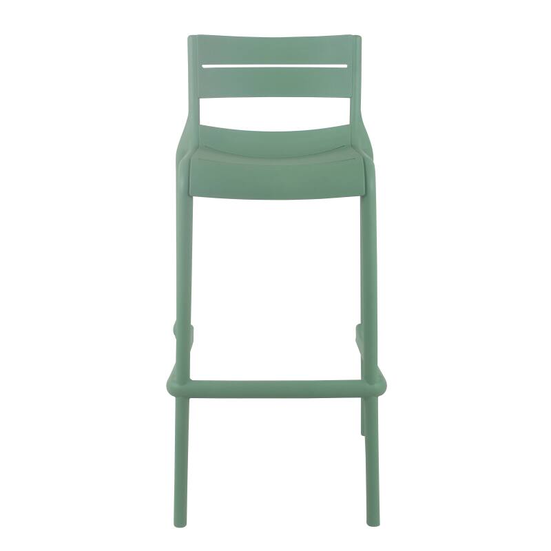 Set di 4 sedie alte da terrazza in plastica (2/6)