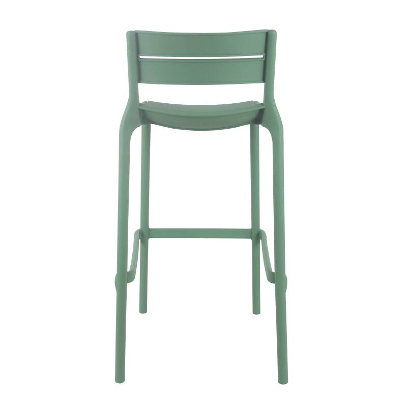 Set di 4 sedie alte da terrazza in plastica (3/6)