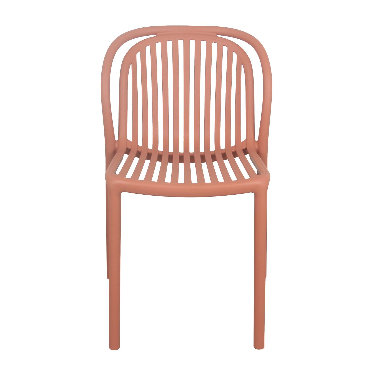 Set di 4 sedie da terrazza in plastica