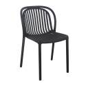 Set di 4 sedie da terrazza in plastica